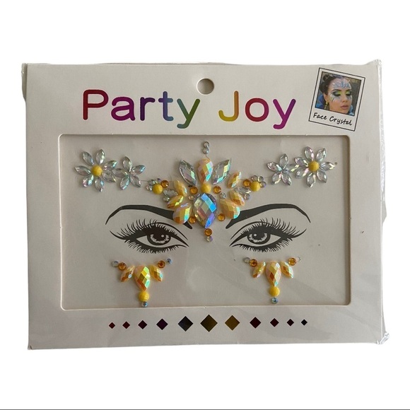 Party Joy Jewelry Face Rhinestone Makeup NWT - Picture 1 of 3